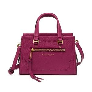 Mini Cruiser Pebbled Leather Crossbody Satchel